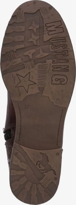 Mustang Enkellaarsjes Veterlaarsjes Dames Bordeaux -kledingwinkel 01a0ff7af250ef13135c8652acf3cb56