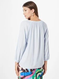 Part Two Blouses Met Korte Mouw Blouse Milean Dames Lichtblauw -kledingwinkel 031678ad1e8eaea55426ba43868ee9f0