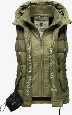 Marikoo Bodywarmers Bodywarmer Taisaa Dames Kaki 10 Marikoo Bodywarmers Bodywarmer Taisaa Dames Kaki -kledingwinkel 056ae9c4c2a37e4a2c12c9492ca0c8b7