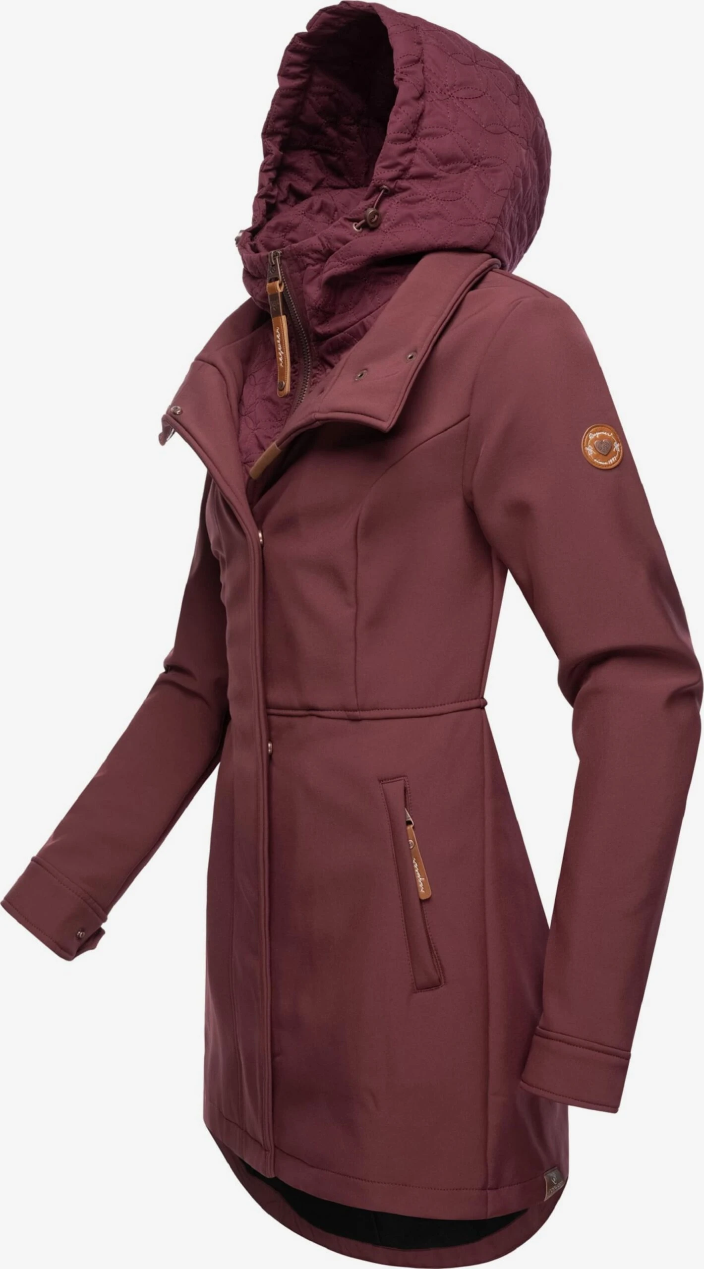 Ragwear Parkas Tussenparka Ybela Dames Wijnrood 2 Ragwear Parkas Tussenparka Ybela Dames Wijnrood - Afbeelding 2