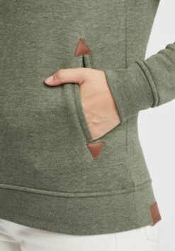 OXMO Hoodies Sweatshirt Vicky Dames Groen / Kaki 11 OXMO Hoodies Sweatshirt Vicky Dames Groen / Kaki -kledingwinkel 07f50257b94eede24ba5c7735f72799c