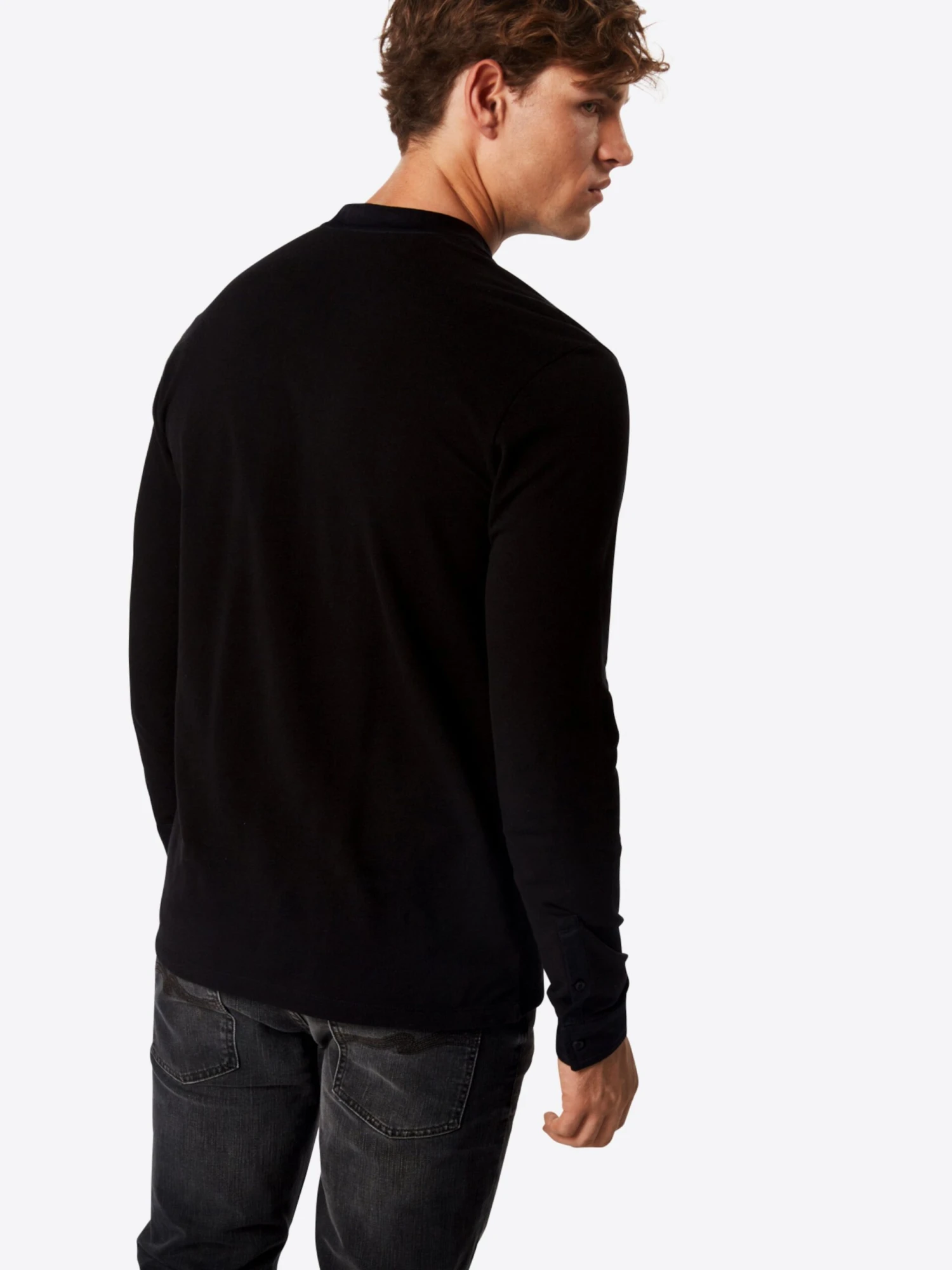 DRYKORN Longsleeves Shirt Keno Heren Zwart 3 DRYKORN Longsleeves Shirt Keno Heren Zwart - Afbeelding 3