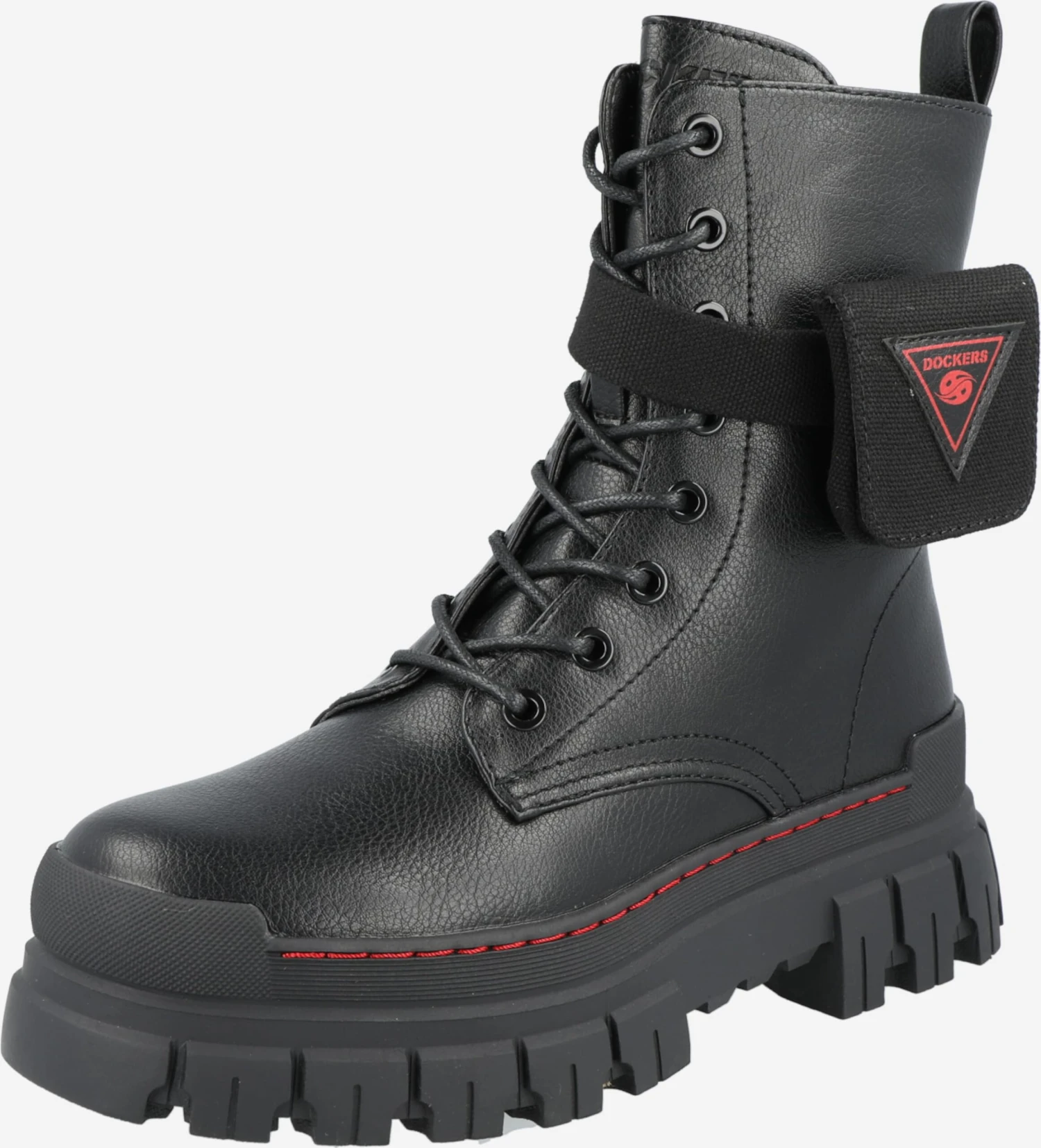 Dockers By Gerli Enkellaarsjes Veterlaarsjes Dames Zwart 1 Dockers By Gerli Enkellaarsjes Veterlaarsjes Dames Zwart