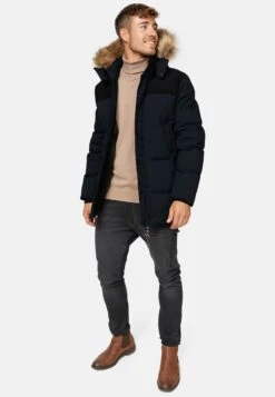 Indicode Jeans Parkas Winterparka Hexyl Heren Zwart -kledingwinkel 0ca0de2ed1f6c8fbf5a130a89da755e4
