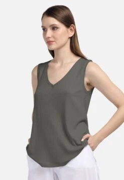 HELMIDGE Mouwloze Shirts Top Dames Groen -kledingwinkel 0dd5a8a083d8c764dea1736f38e2ba50