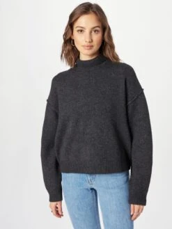 WEEKDAY Basic Truien Trui Norah Dames Donkergrijs 7 WEEKDAY Basic Truien Trui Norah Dames Donkergrijs -kledingwinkel 0ed46950346e08eb15c55d727e109fc5