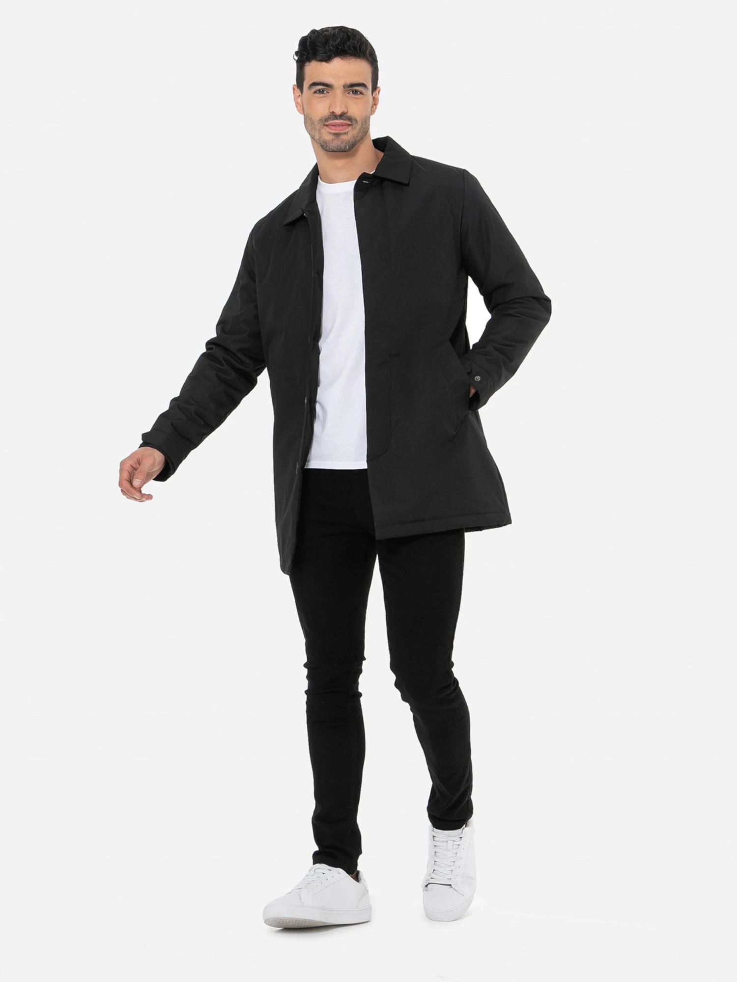 Threadbare Tussenjassen Tussenjas Dumfries Mac Heren Zwart 4 Threadbare Tussenjassen Tussenjas Dumfries Mac Heren Zwart - Afbeelding 4