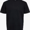 Selected Homme T-shirts Shirt TRUMAN Heren Zwart
