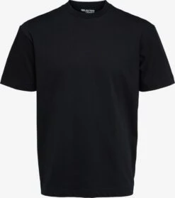 Selected Homme T-shirts Shirt TRUMAN Heren Zwart