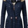 Navahoo Parkas Winterparka La Viva Dames Donkerblauw