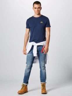 Alpha Industries T-shirts Regular Fit Shirt Heren Navy 9 Alpha Industries T-shirts Regular Fit Shirt Heren Navy -kledingwinkel 15d8a559173f8096ef574353a7649e21