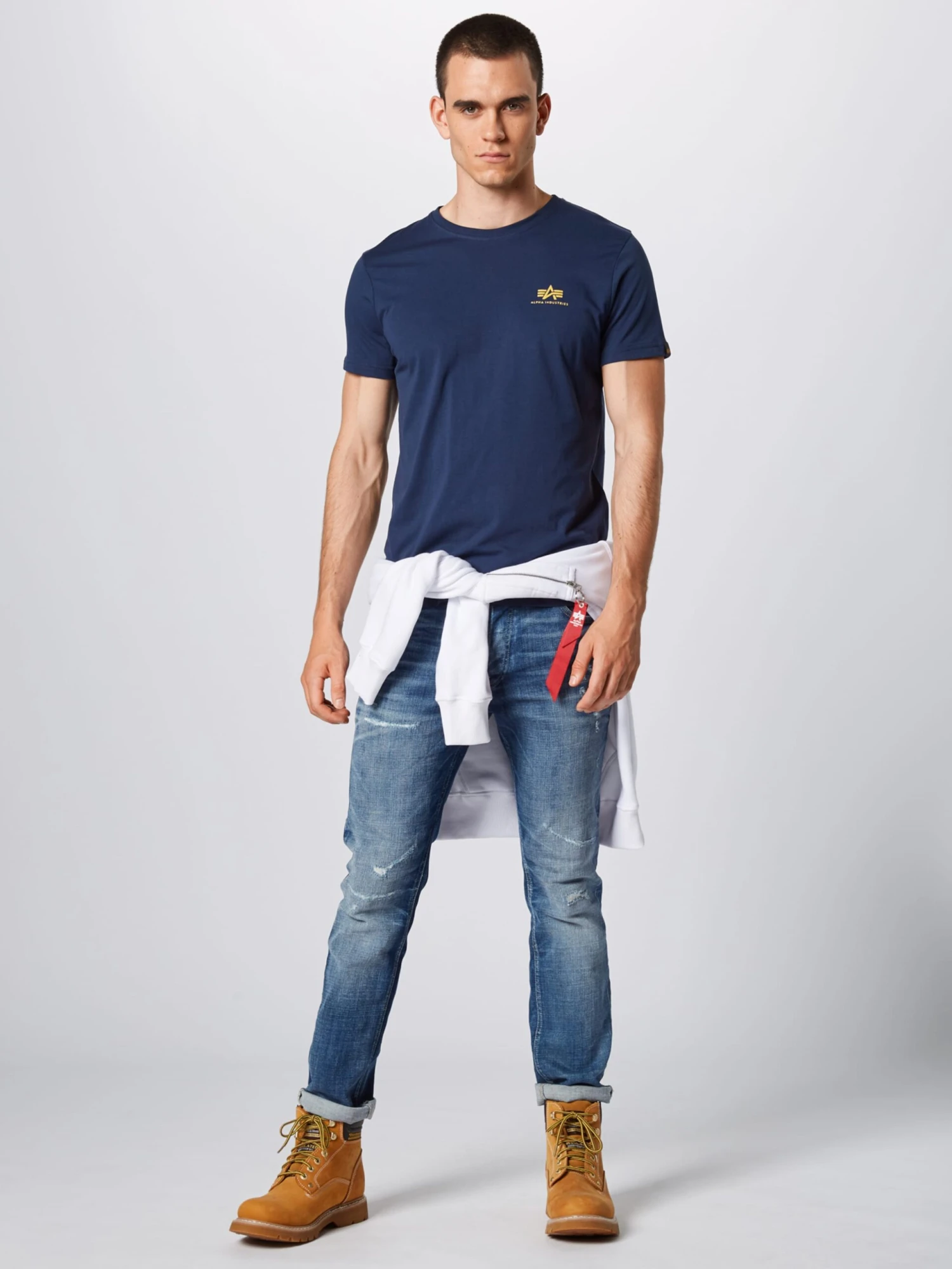 Alpha Industries T-shirts Regular Fit Shirt Heren Navy 5 Alpha Industries T-shirts Regular Fit Shirt Heren Navy - Afbeelding 5
