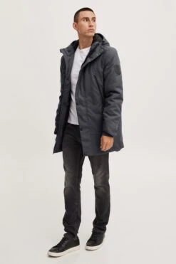 Blend Parkas Winterparka Talan Heren Grijs -kledingwinkel 17cc5758f79f2720e1fcae57172886eb