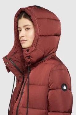 Khujo Wintermantels Wintermantel HAZELLE Dames Roestrood -kledingwinkel 17fd68fed07b23dc019b15767fadc8eb