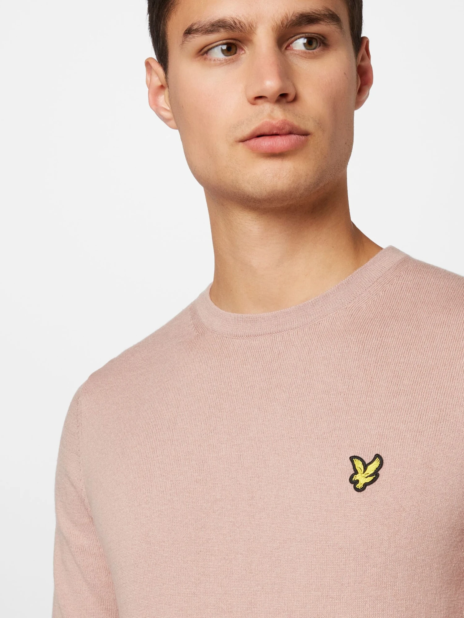 Lyle & Scott Crewneck Truien Trui Heren Poederroze 2 Lyle & Scott Crewneck Truien Trui Heren Poederroze - Afbeelding 2