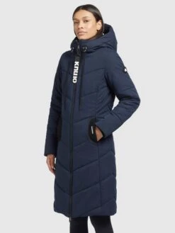 Khujo Winterjassen Winterjas Aribay Dames Navy -kledingwinkel 1ad6645f94271dec435b29ef4c51098f