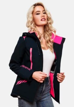 Marikoo Winterjassen Winterjas Dames Navy -kledingwinkel 1b9b8beb108a9f43e762c6015445db0d