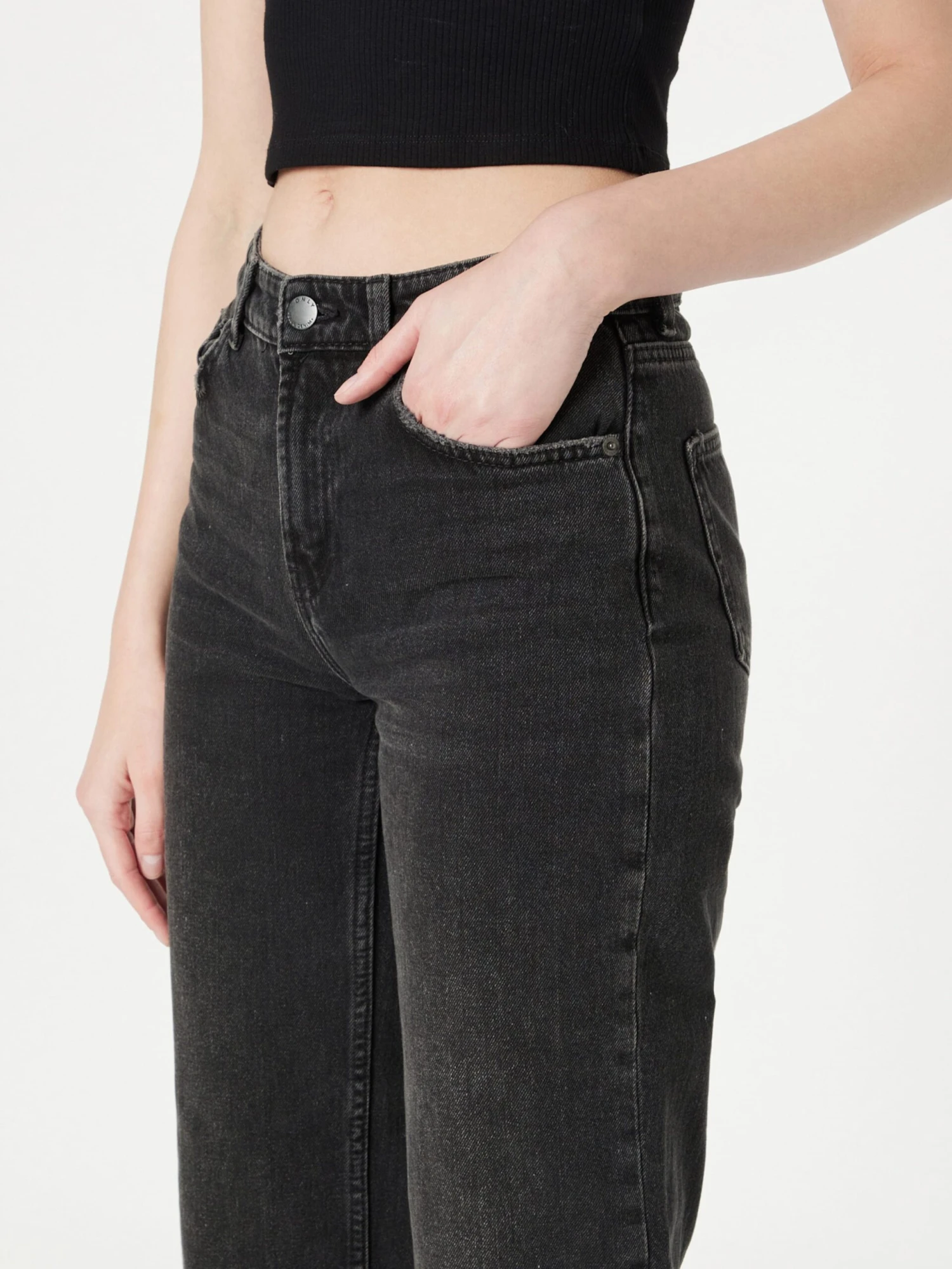 ONLY Wide Leg Wide Leg Jeans CAMILLE Dames Zwart 2 ONLY Wide Leg Wide Leg Jeans CAMILLE Dames Zwart - Afbeelding 2