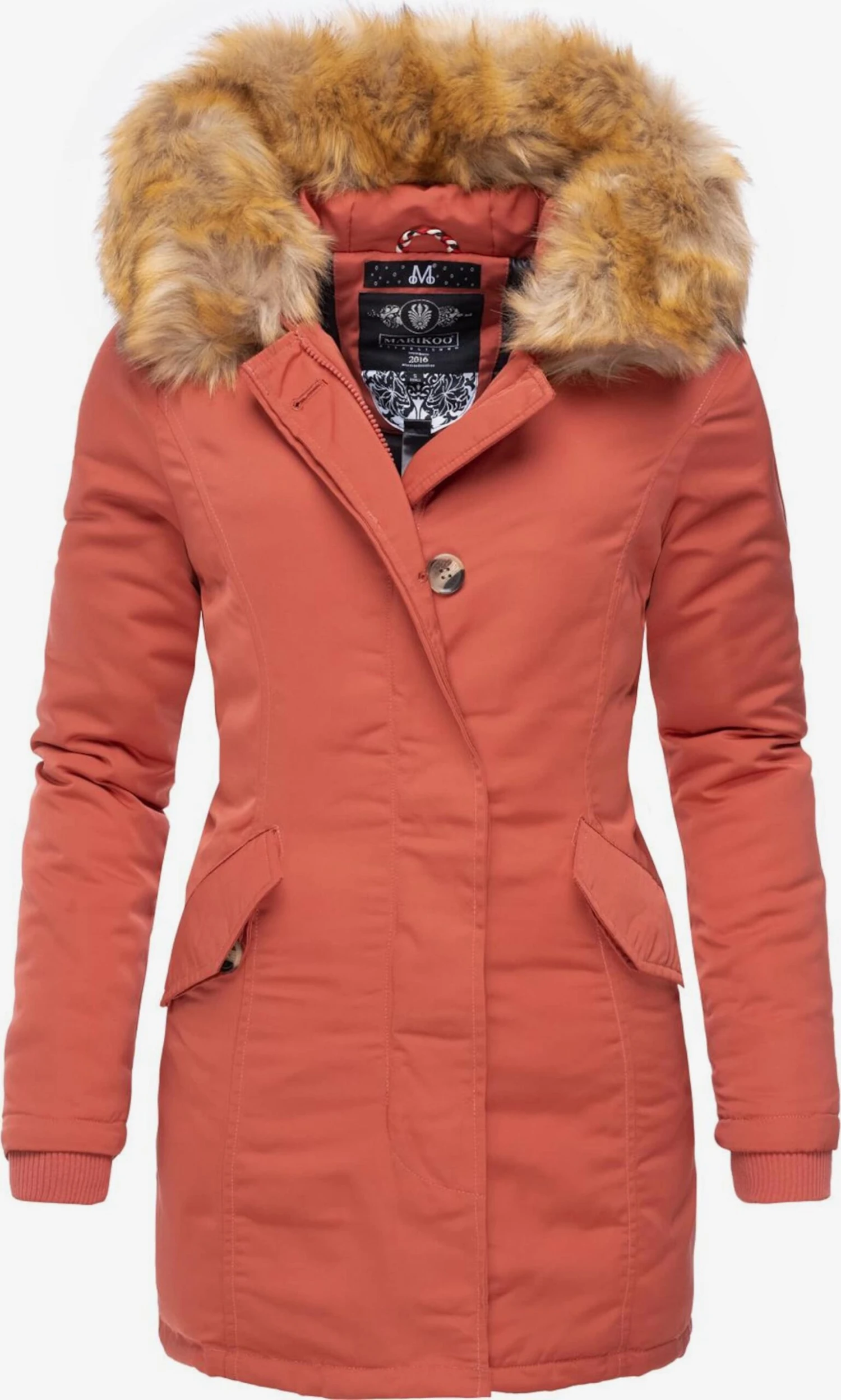 Marikoo Parkas Winterparka Karmaa Dames Zalm Roze 1 Marikoo Parkas Winterparka Karmaa Dames Zalm Roze