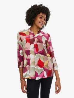 CARTOON Blouses Met Korte Mouw Blouse Dames Fuchsia -kledingwinkel 1da0953854c5540a21de25bccc38e64d