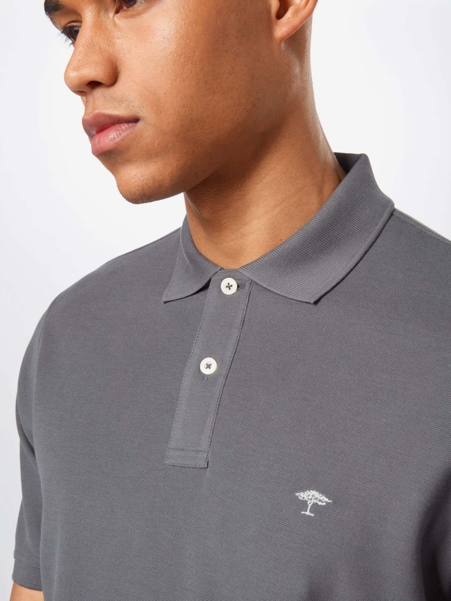 FYNCH-HATTON Polos Shirt Heren Basaltgrijs 2 FYNCH-HATTON Polos Shirt Heren Basaltgrijs - Afbeelding 2