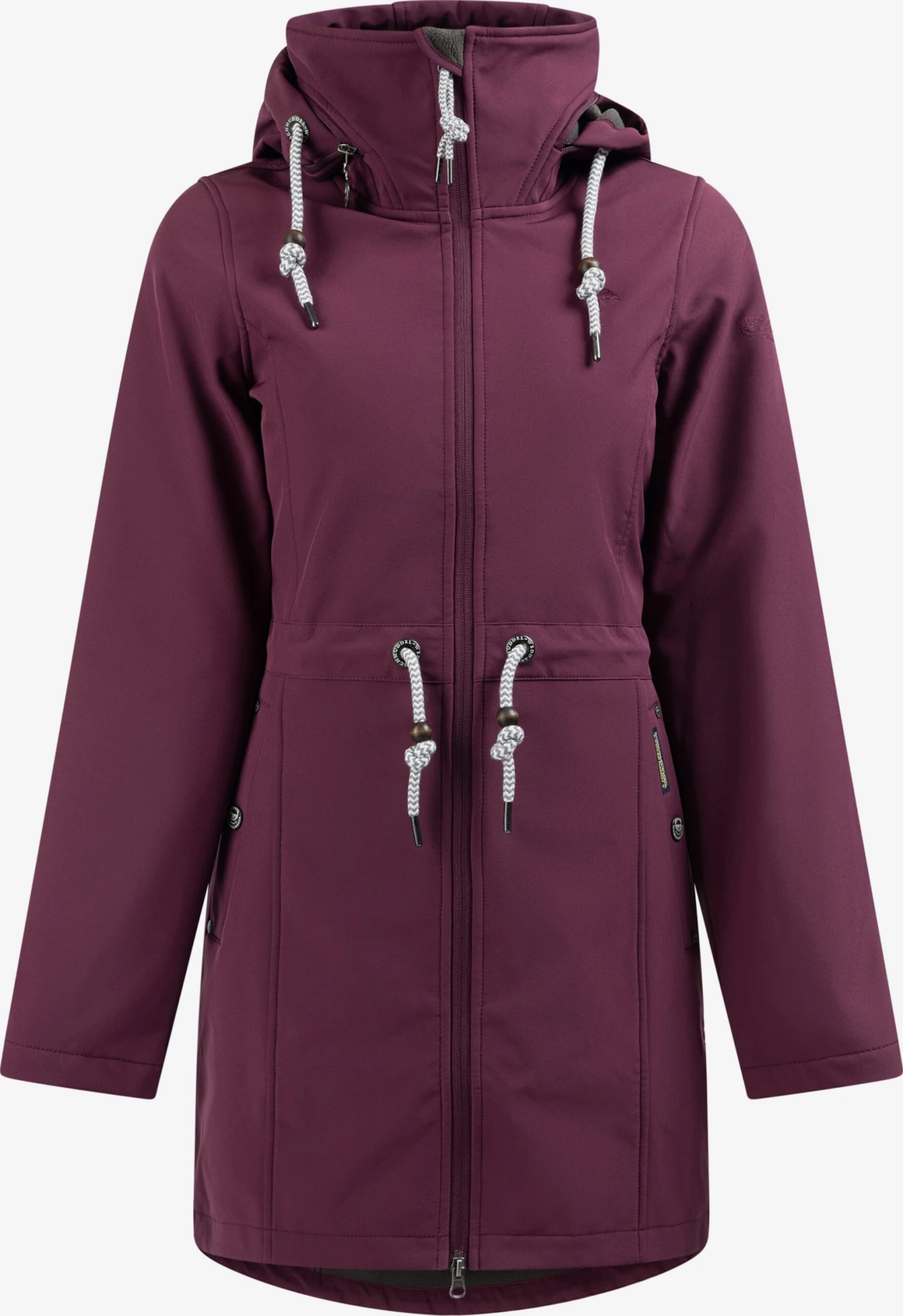 Schmuddelwedda Regenmantels Functionele Mantel Dames Aubergine 1 Schmuddelwedda Regenmantels Functionele Mantel Dames Aubergine