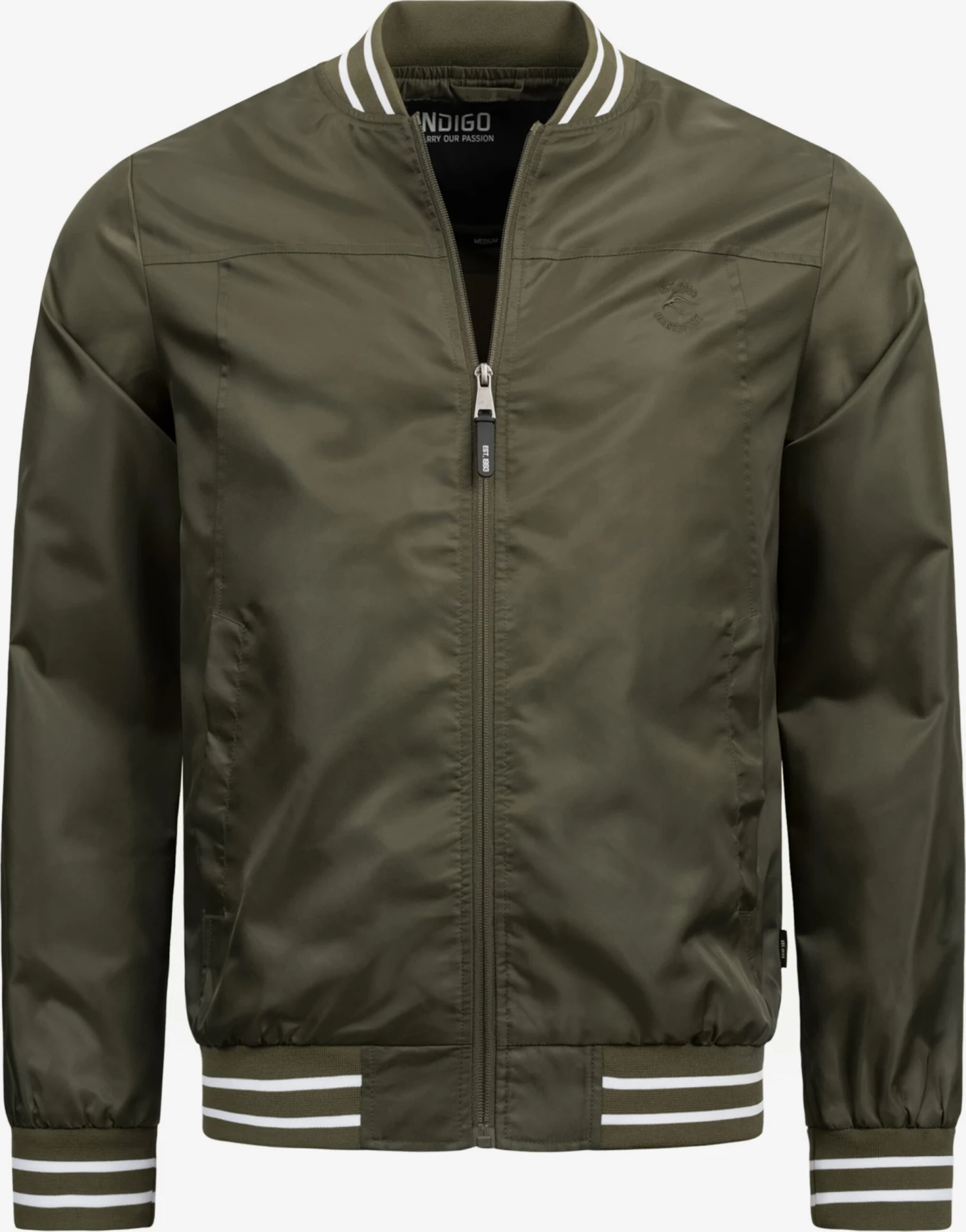 Indicode Jeans Tussenjassen Tussenjas Manos Heren Kaki 1 Indicode Jeans Tussenjassen Tussenjas Manos Heren Kaki