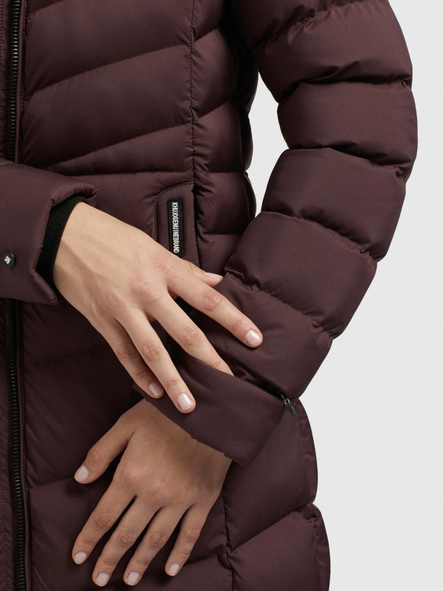 Khujo Wintermantels Wintermantel Ingram2 Dames Donkerbruin 2 Khujo Wintermantels Wintermantel Ingram2 Dames Donkerbruin - Afbeelding 2