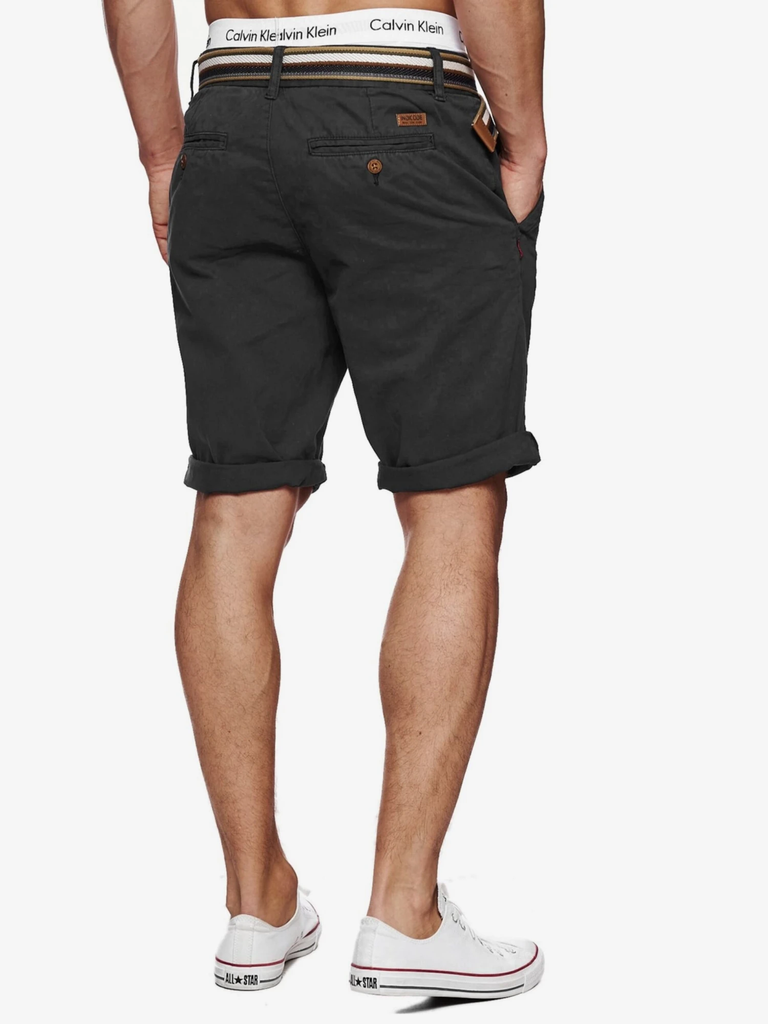 Indicode Jeans Chino Shorts Regular Chino Cuba Heren Basaltgrijs 2 Indicode Jeans Chino Shorts Regular Chino Cuba Heren Basaltgrijs - Afbeelding 2