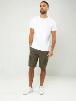 Threadbare Cargo Shorts Regular Cargobroek Bute Heren Kaki -kledingwinkel 2b96bff8341ed9583ba9cfcf18fb51c9