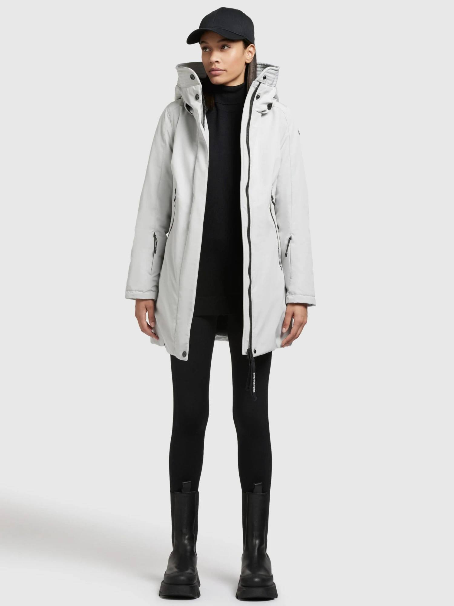 Khujo Winterjassen Winterjas Viona 3 Dames Lichtgrijs 6 Khujo Winterjassen Winterjas Viona 3 Dames Lichtgrijs - Afbeelding 6