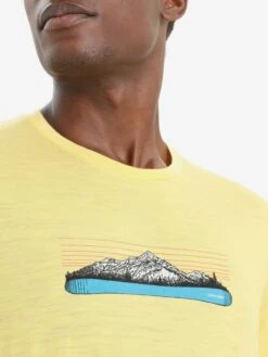 Icebreaker Functionele Shirts Functioneel Shirt Heren Geel -kledingwinkel 396faf48e01057ebe4844683a557bbb2