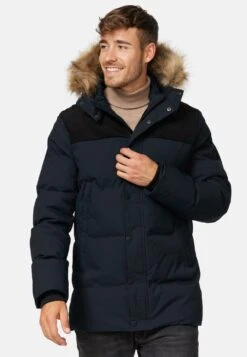 Indicode Jeans Parkas Winterparka Hexyl Heren Zwart -kledingwinkel 3b1ce4ee50d6038d9c62db9f511fc24c