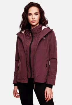 Marikoo Outdoor Jassen Functionele Jas Erdbeere Dames Wijnrood -kledingwinkel 3b32764306740e3ea2aa5c75f4439525