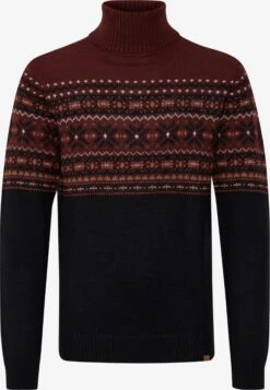 Blend Coltruien Trui TJESSE Heren Donkerrood / Zwart