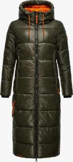 Navahoo Wintermantels Wintermantel Schmuseengel Dames Olijfgroen