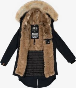 Navahoo Parkas Winterparka Bombii Dames Nachtblauw -kledingwinkel 424e7de5756a40a5b0c02cb256bf0b75
