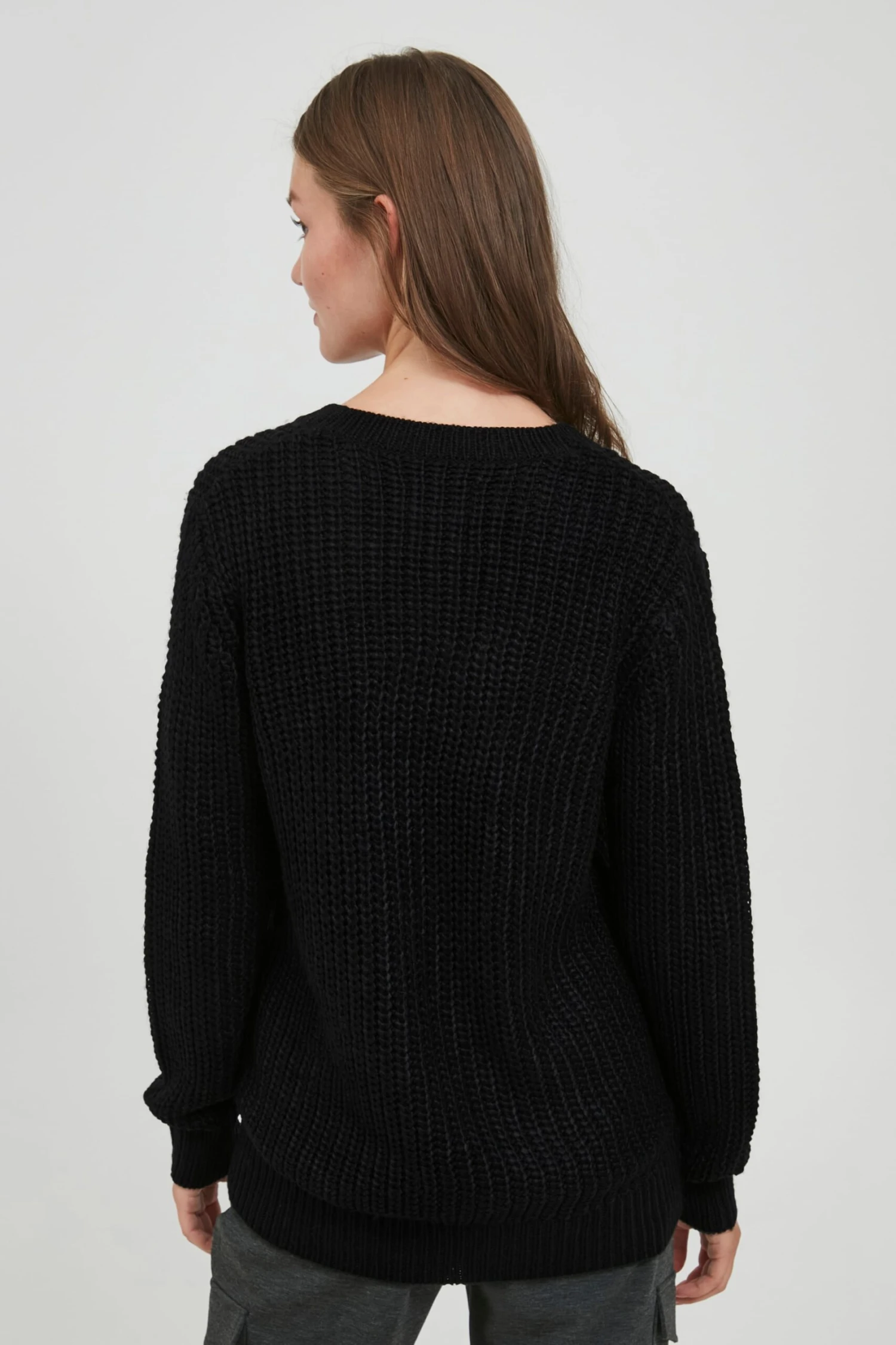 OXMO Basic Truien Trui Lavea Dames Zwart 4 OXMO Basic Truien Trui Lavea Dames Zwart - Afbeelding 4