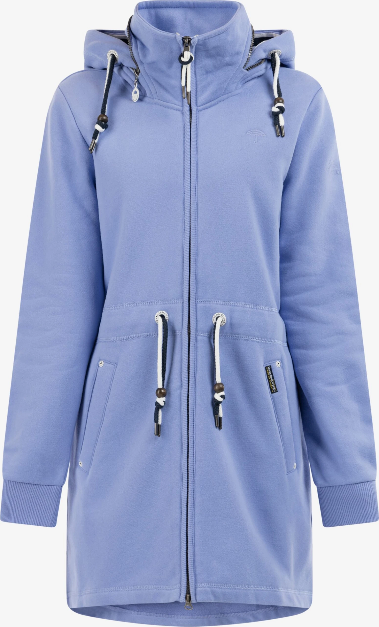 Schmuddelwedda Sweatvesten Sweatvest Yasanna Dames Violetblauw 1 Schmuddelwedda Sweatvesten Sweatvest Yasanna Dames Violetblauw