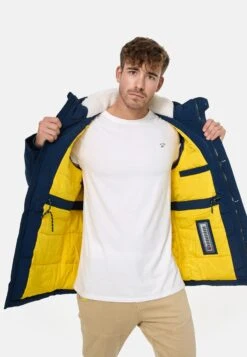 Indicode Jeans Winterjassen Winterjas West Heren Navy -kledingwinkel 447eb23ea5b61654ffe3e4be7f660f43