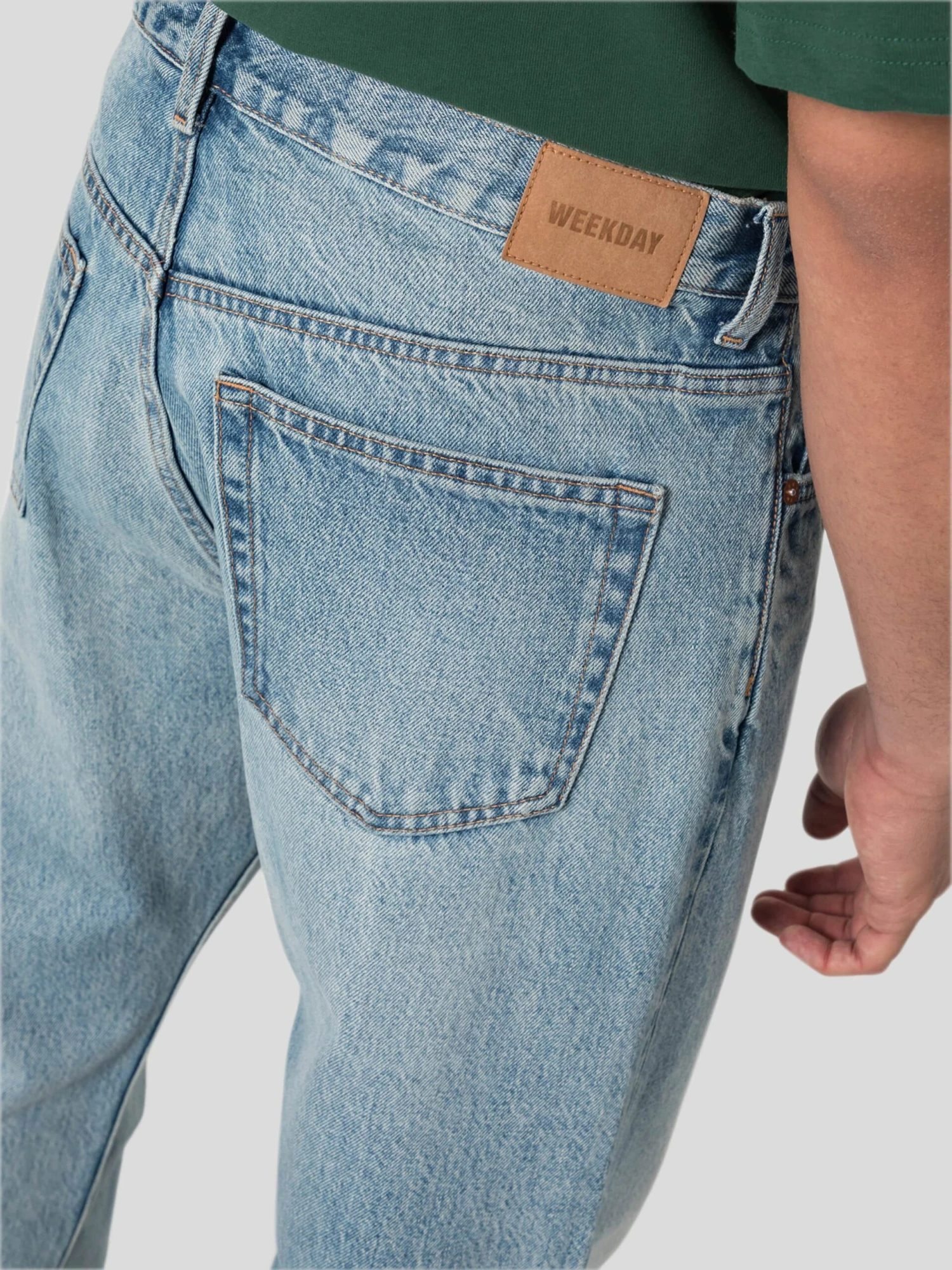 WEEKDAY Straight Regular Jeans Space Seven Blue Heren Blauw 2 WEEKDAY Straight Regular Jeans Space Seven Blue Heren Blauw - Afbeelding 2