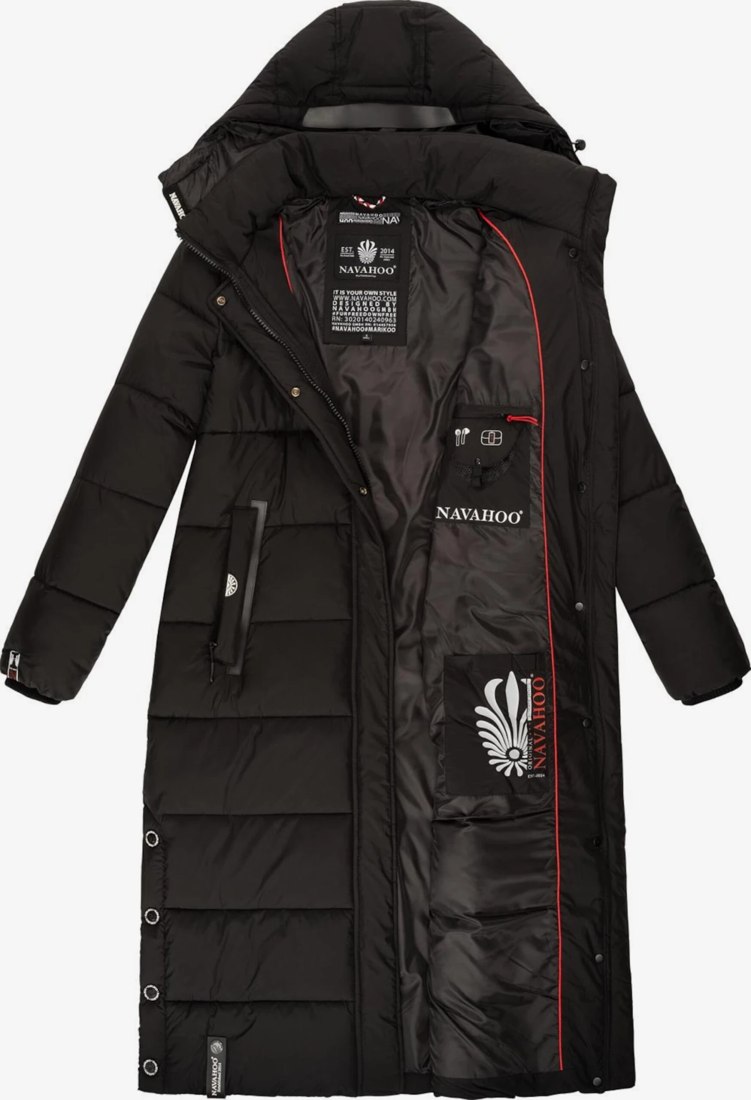 Navahoo Regenmantels Functionele Mantel Dames Zwart 4 Navahoo Regenmantels Functionele Mantel Dames Zwart - Afbeelding 4