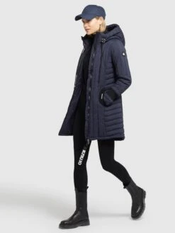 Khujo Winterjassen Winterjas Jerry Dames Navy -kledingwinkel 4cabfd93d7152a654c968c48fb0a72be