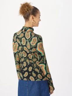 WAREHOUSE Longsleeves Shirt Dames Zwart -kledingwinkel 51475dab882a678e25b351e69ea4660e