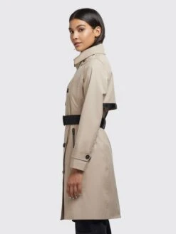 Khujo Trenchcoats Tussenmantel Sarina Dames Lichtbeige -kledingwinkel 52e101f25d0df323538adb1eb28bc289