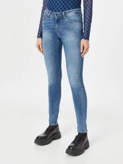 Mustang Jeans Skinny Jeans Jasmin Dames Blauw -kledingwinkel 52f159442abfd81902fa6806d844e901
