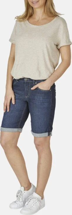 Angels Denim Shorts Regular Jeans Dames Indigo -kledingwinkel 54150c54816d36c56e78bf723153ea05