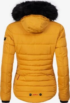 Marikoo Winterjassen Winterjas Lotusblüte Dames Goudgeel -kledingwinkel 553be8624fc5e0d7a2eba86a7ab7666a