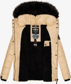 Navahoo Winterjassen Winterjas Zuckerbiene Dames Beige -kledingwinkel 59e73caeed750f9830dc570b487a7cd9