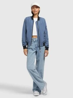 Khujo Tussenjassen Tussenjas Stence2 Dames Blauw -kledingwinkel 5de29641214c1c9b5bbce0e679cacd2e